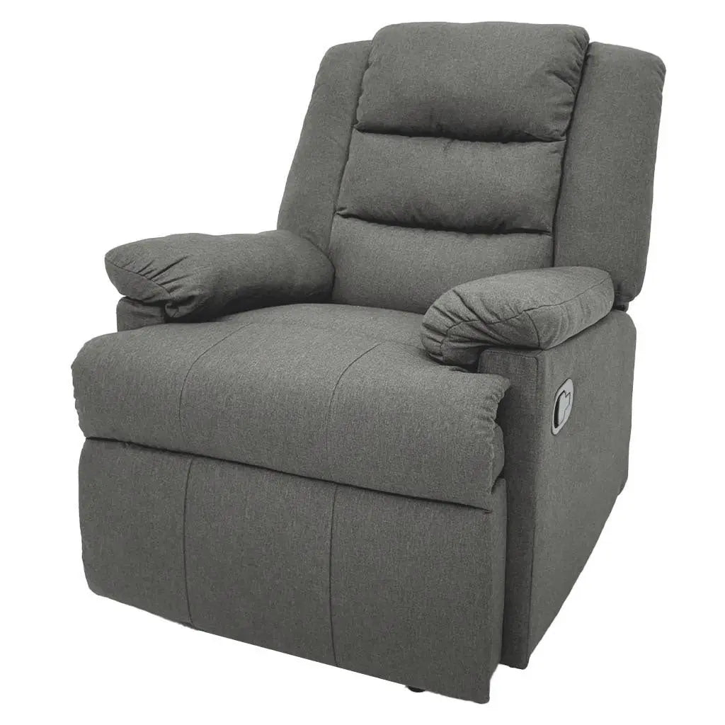 Sillón Reclinable Individual Tokoa Lino Gris (SA-4330) yapcr.com Costa Rica