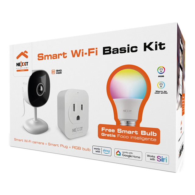 Kit Smart Home Cámara + Enchufe + Bombillo Inteligente Nexxt NHK-K116 yapcr.com Costa Rica