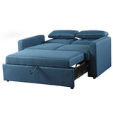 Sofá Cama Doble Lino Azul Tokoa (SA-4332) yapcr.com Costa Rica