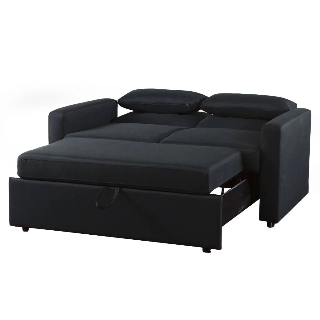 Sofá Cama Doble Lino Negro Tokoa (SA-4331) yapcr.com Costa Rica