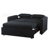 Sofá Cama Doble Lino Negro Tokoa (SA-4331) yapcr.com Costa Rica