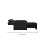 Sofá Cama Doble Lino Negro Tokoa (SA-4331) yapcr.com Costa Rica