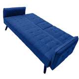 Sofá Cama Lino Azul Marino con Portavasos Tokoa (SA-4300) yapcr.com Costa Rica