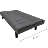 Sofá Cama Lino Gris Tokoa (SA-4295) yapcr.com Costa Rica