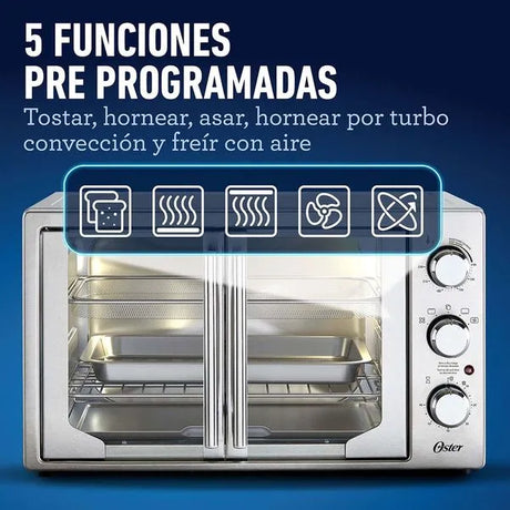 Horno con Freidora de Aire 42 L Oster (TSSTTVFDMAF) yapcr.com Costa Rica