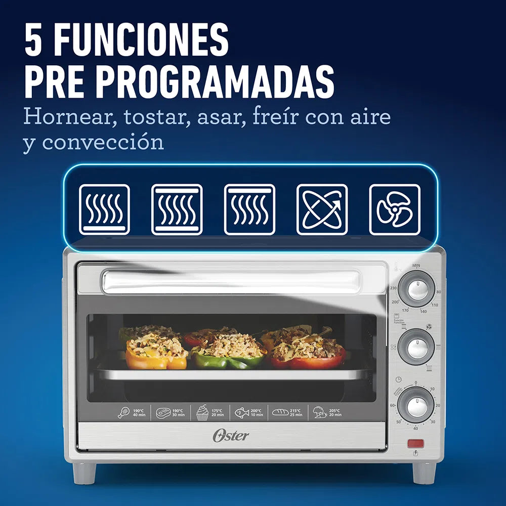 Horno con Freidora de Aire 25 L Oster (TSSTTVLS25) yapcr.com Costa Rica