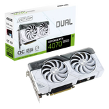 Tarjeta de Video Asus RTX 4070 Super OC - 12GB - Dual Blanca (DUAL-RTX4070S-O12G-WHITE) yapcr.com Costa Rica