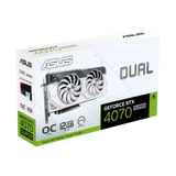 Tarjeta de Video Asus RTX 4070 Super OC - 12GB - Dual Blanca (DUAL-RTX4070S-O12G-WHITE) yapcr.com Costa Rica