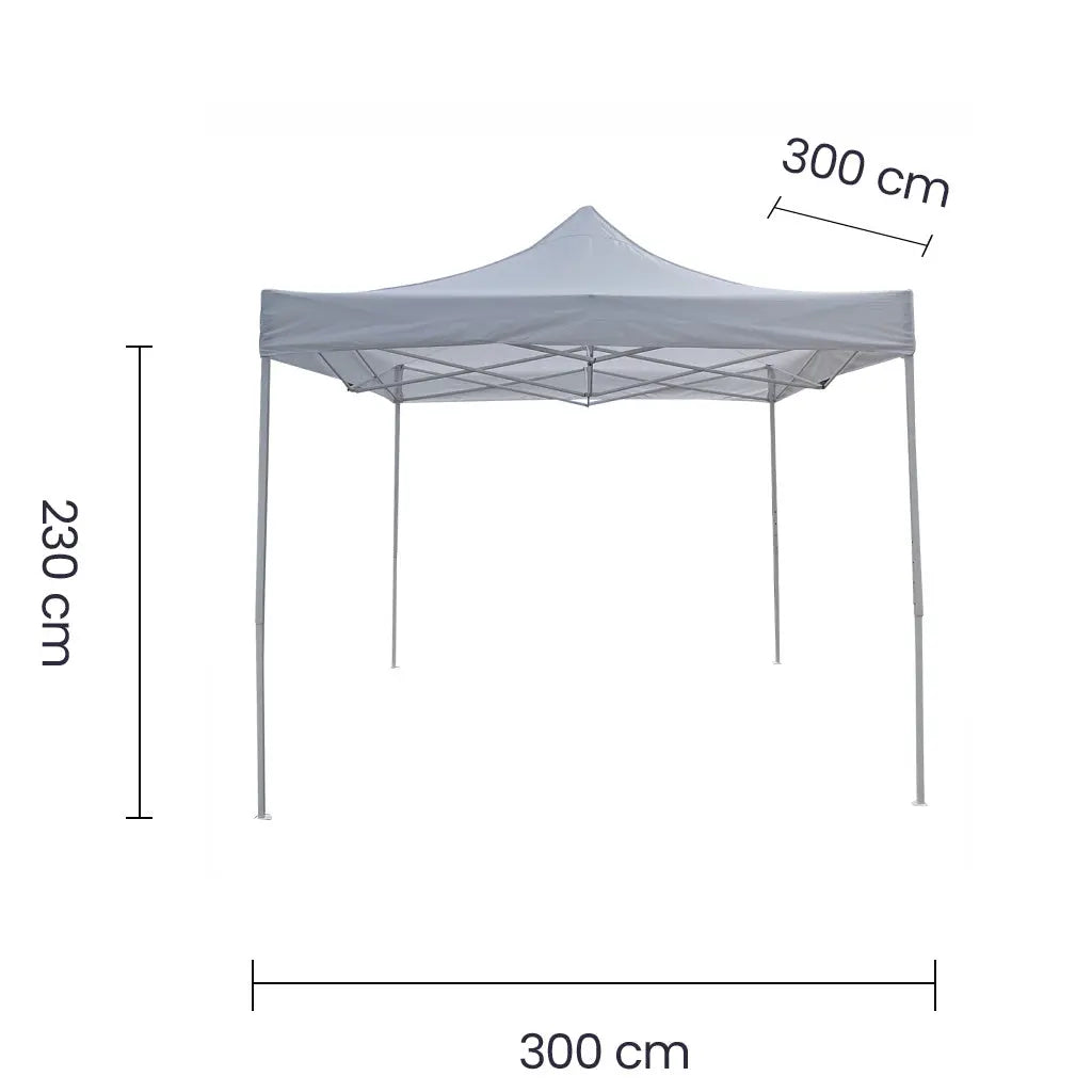 Toldo Plegable Blanco Impermeable 3x3m Tokoa (EX-7152) yapcr.com Costa Rica