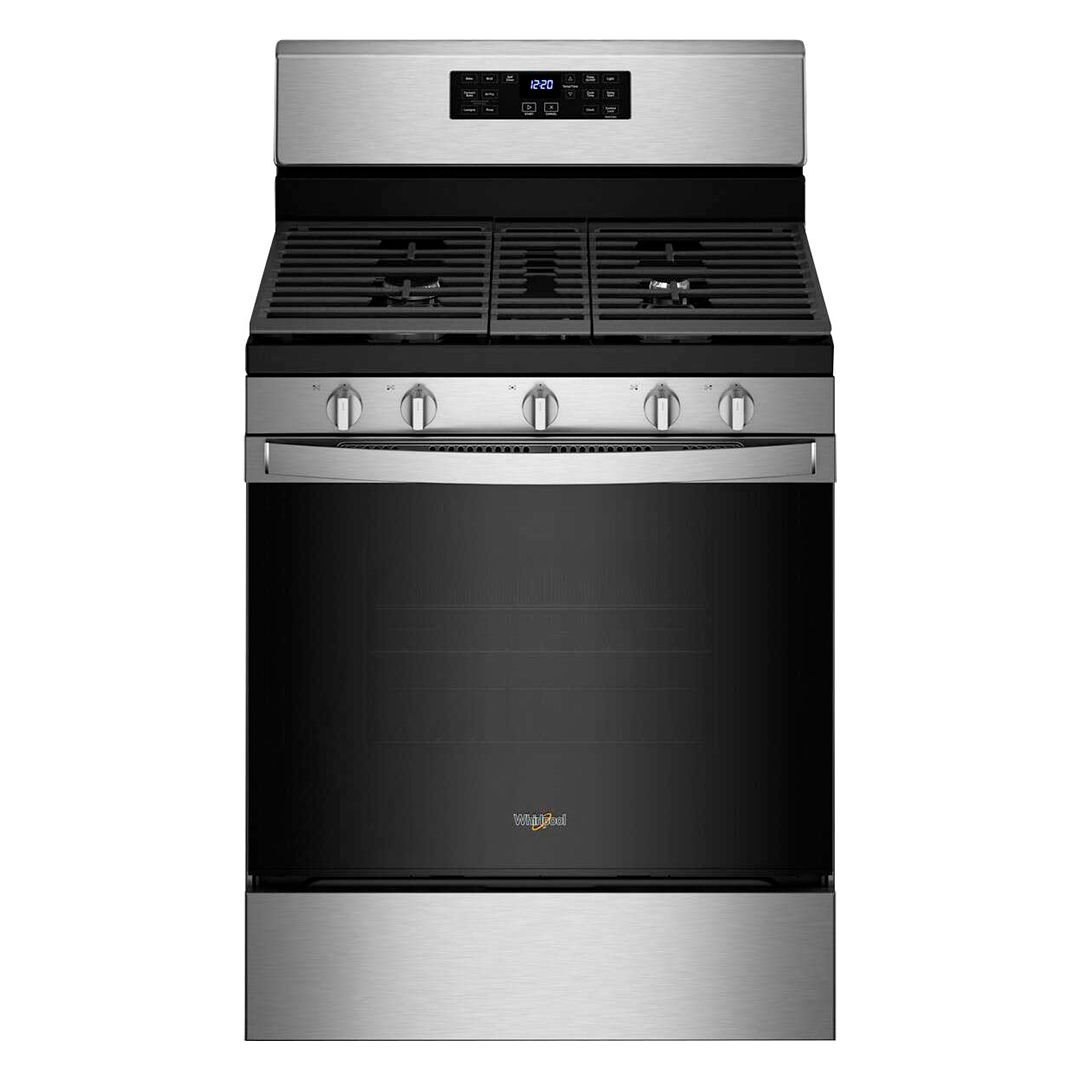 Cocina de Gas 30" Hierro Fundido 5 Quemadores Whirlpool (WFG535SOLS) yapcr.com Costa Rica