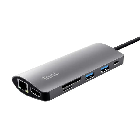 Adaptador 7-en-1 USB-C- HDMI- Red-Lector de Tarjetas USB-C y USB - Trust (23775) yapcr.com Costa Rica