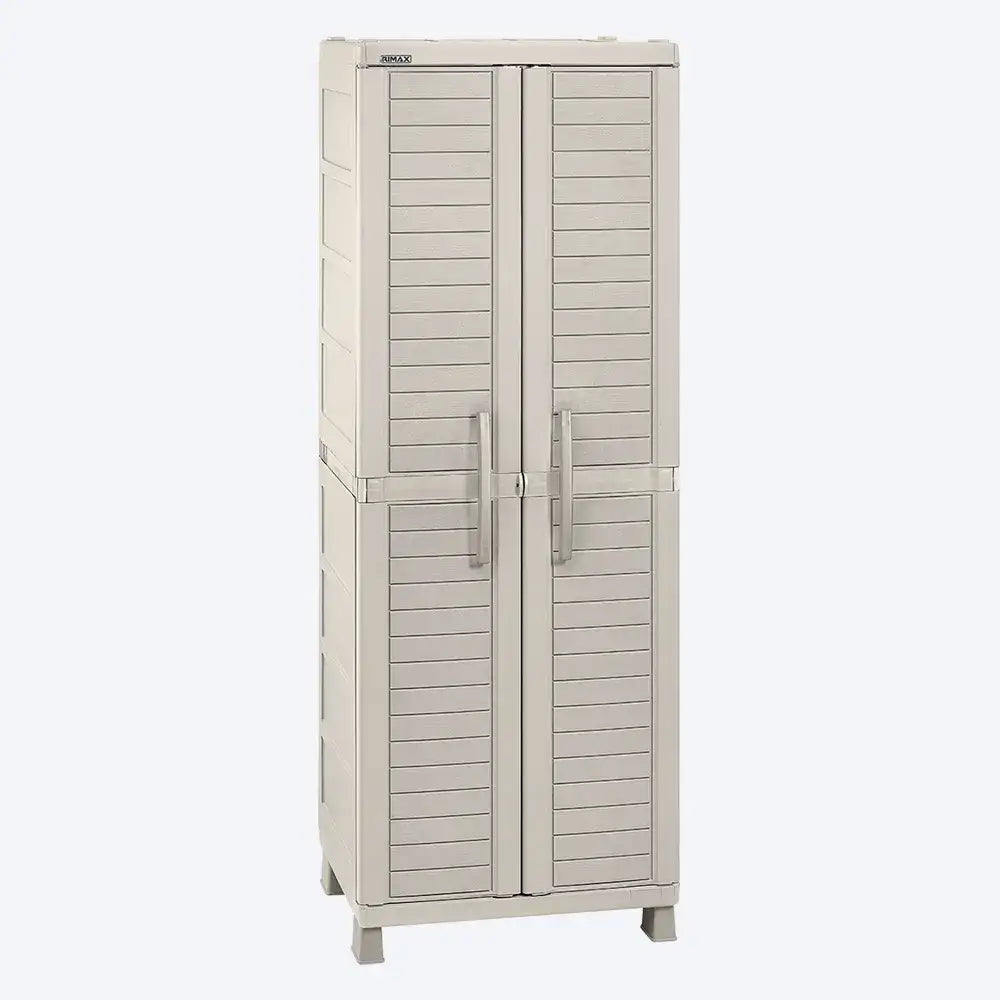 Armario Plástico Grande Multiusos Barú Color Taupe Rimax (9287) - Roperos
