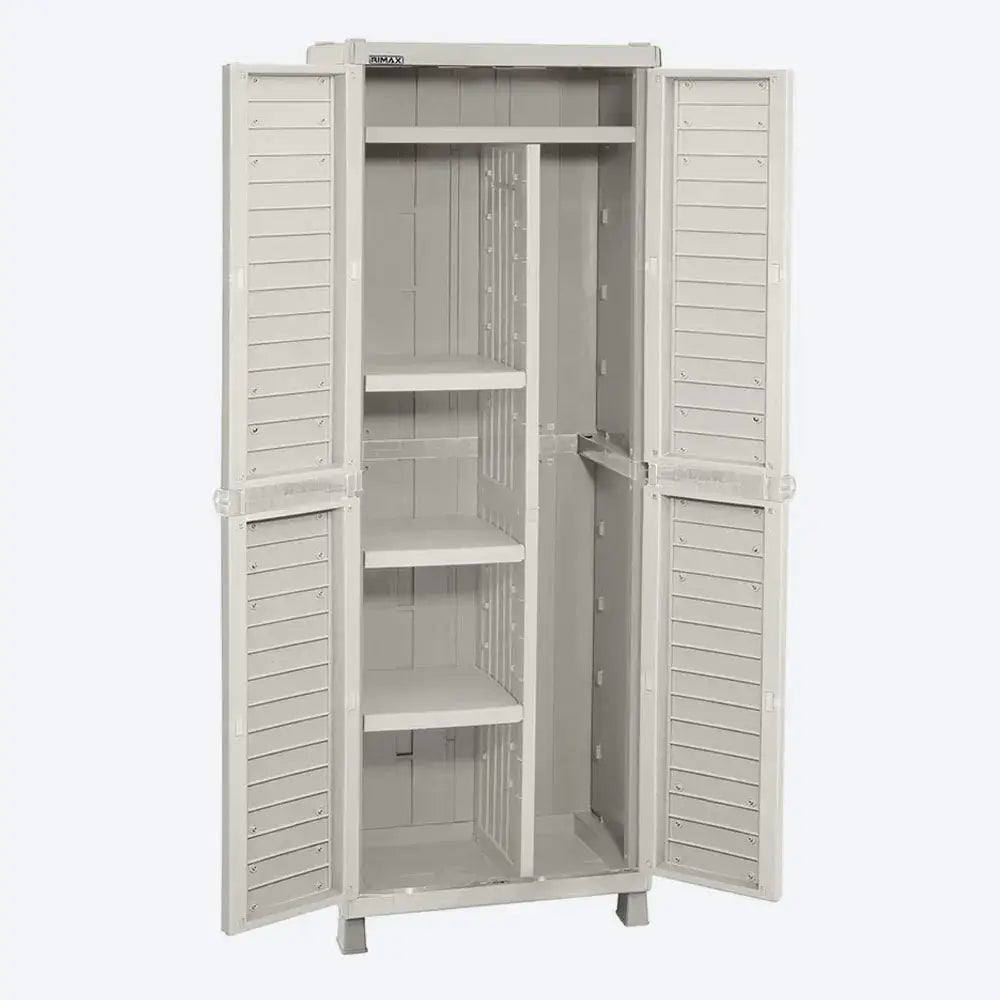 Armario Plástico Grande Multiusos Barú Color Taupe Rimax (9287) - Roperos
