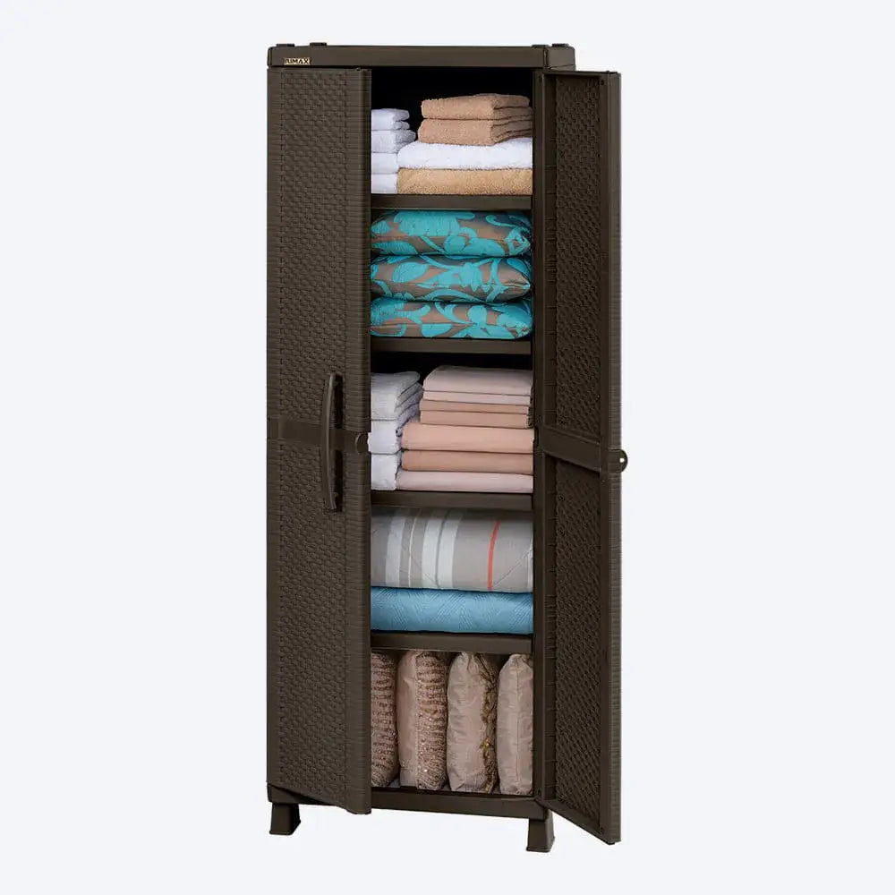 Armario Plástico Grande Rattan Color Wengue Rimax (7188) - Roperos