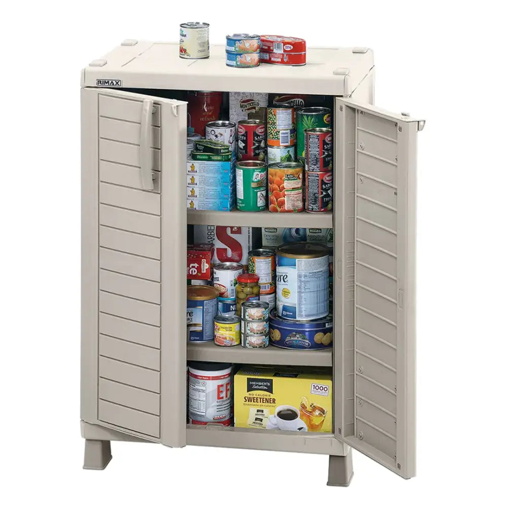 Armario Plástico Mediano Clásico Barú Color Taupe Rimax (9290) - Roperos