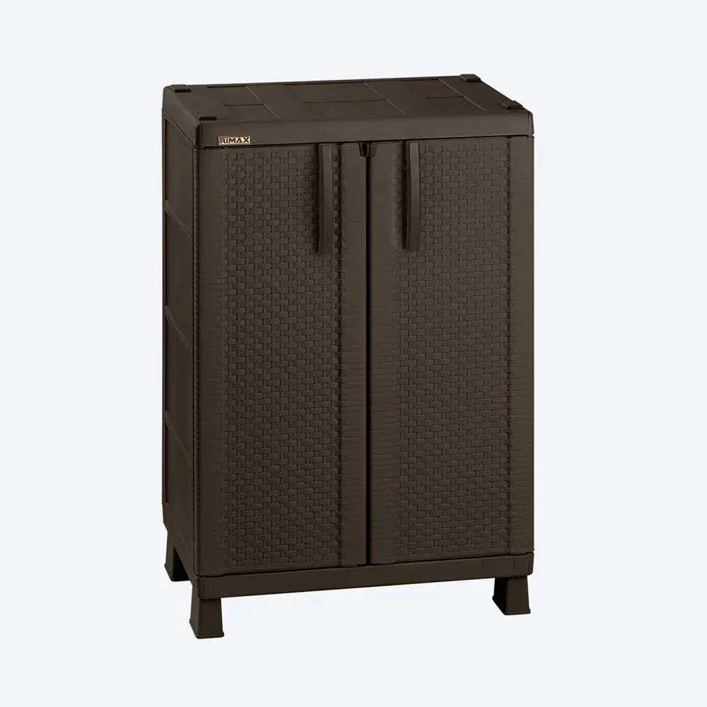 Armario Plástico Mediano Rattan Color Wengue Rimax (7189) - Roperos