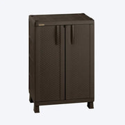 Armario Plástico Mediano Rattan Color Wengue Rimax (7189) - Roperos