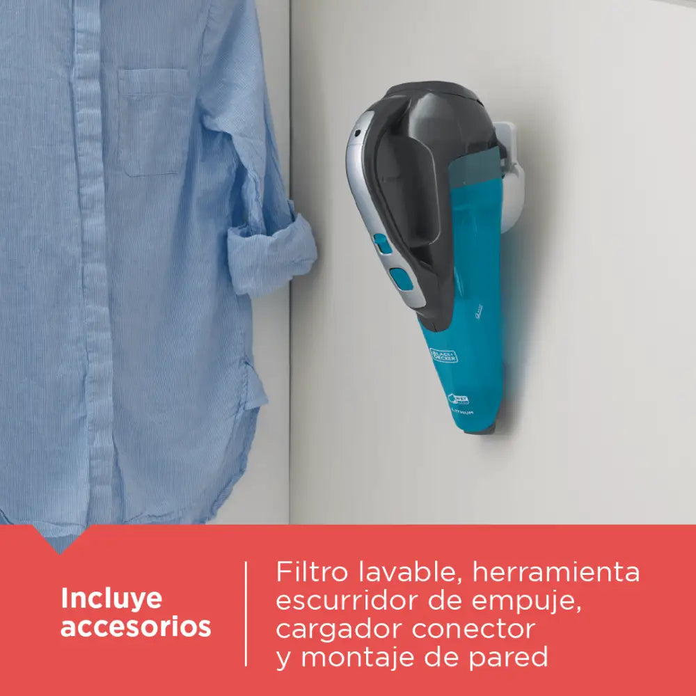 Aspiradora de Mano Inalámbrica Dusbuster Seco/Mojado Black + Decker (HLWVA325J21-B3) - Aspiradoras