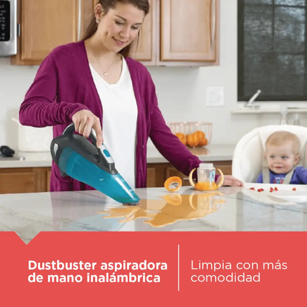Aspiradora de Mano Inalámbrica Dusbuster Seco/Mojado Black + Decker (HLWVA325J21-B3) - Aspiradoras