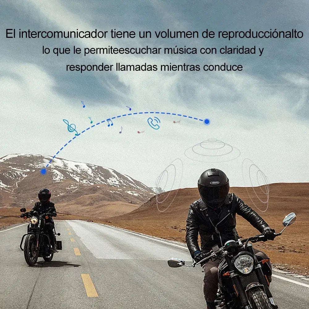Audífono Intercomunicador Manos Libres para Casco Q18 - Audífonos