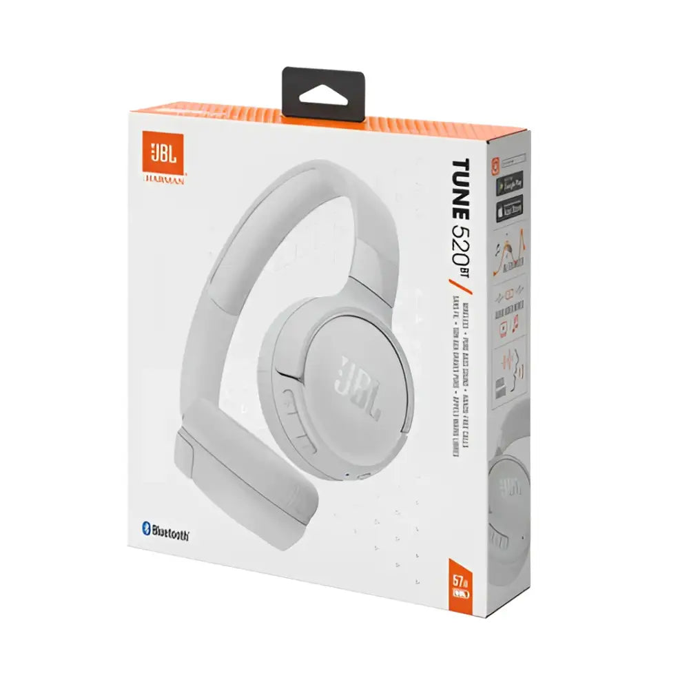 Audífonos Inalámbricos de Diadema JBL Tune 520BT Blancos (JBLT520BTWHTAM)