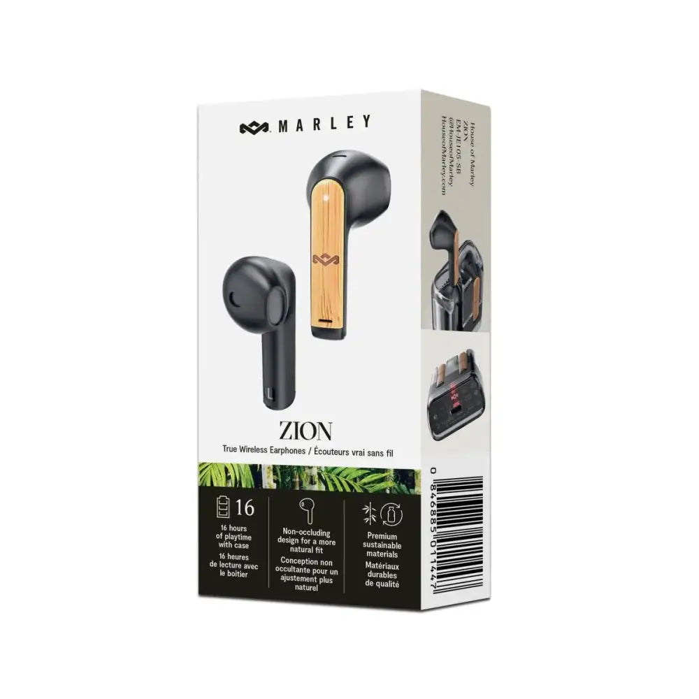 Audífonos Inalámbricos House of Marley Zion True Wireless Negros (EM JE105 SB)