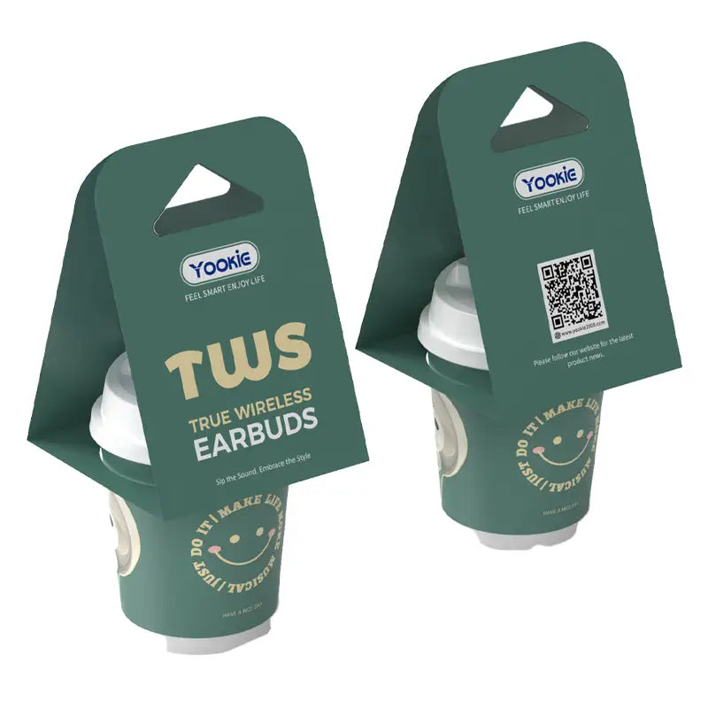 Audífonos Inalámbricos Yookie Coffee Cup Verdes (YKS052)