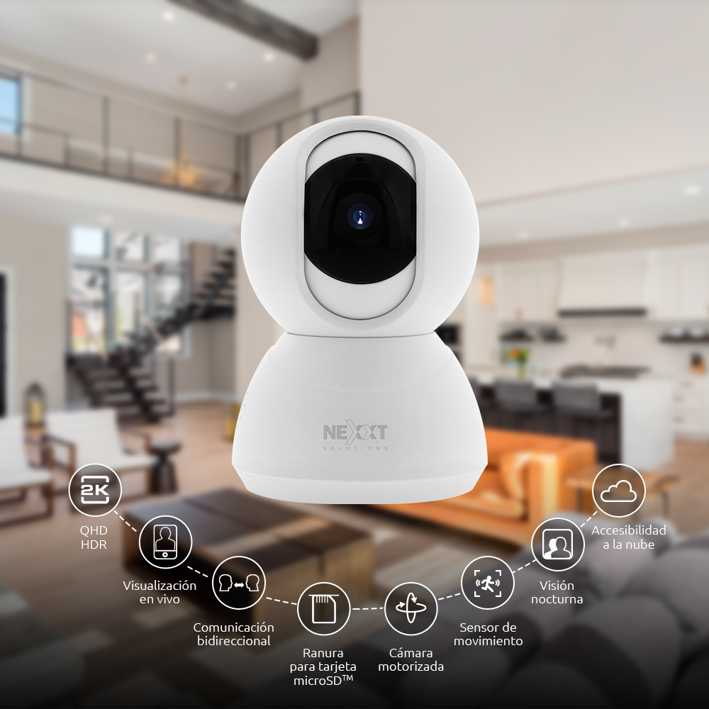 Cámara de Seguridad Inteligente para Interiores 2K Nexxt (AHIMPFI4U2) yapcr.com Costa Rica