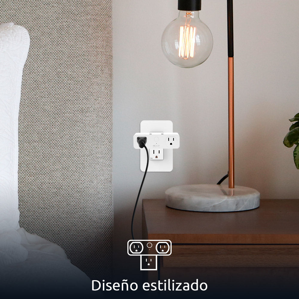 Enchufe Inteligente Wi-Fi Nexxt Solutions de Dos Salidas con Puertos USB (NHP-D610) yapcr.com Costa Rica