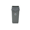 Basurero Grande Tapa Vaivén 42L Gris HomePro (8117) - Basureros