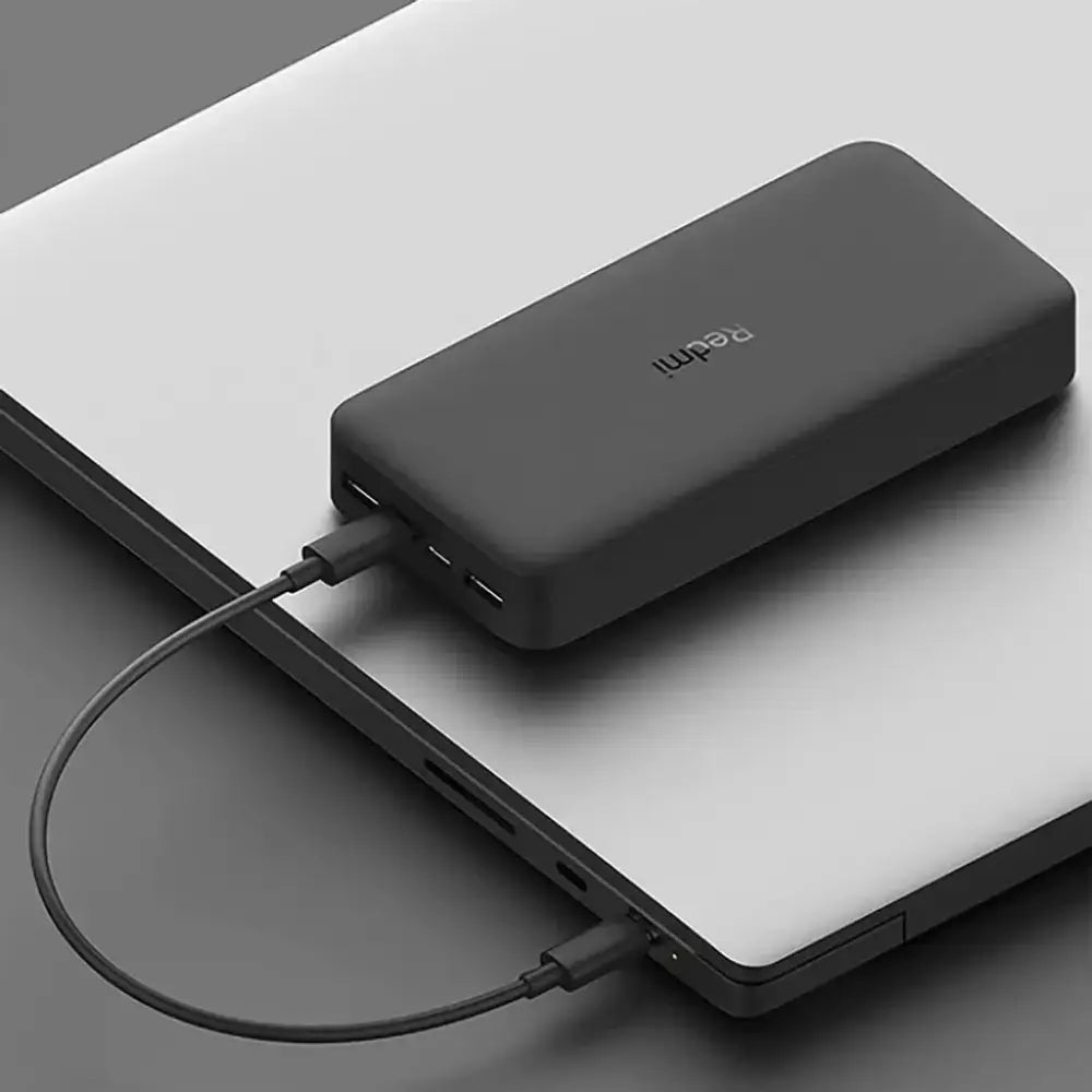 Batería Externa Xiaomi Redmi Carga Rápida de 18 W y 20.000 mAh Negra (26922) Baterías Portátiles