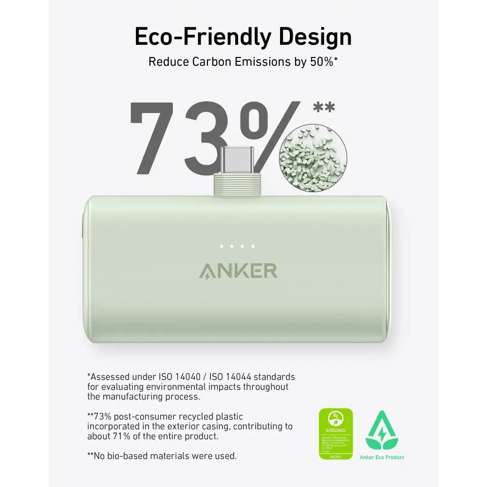 Batería Portátil Anker Nano Power Bank 22.5W Negra (A1653H11-1) - Baterías Portátiles
