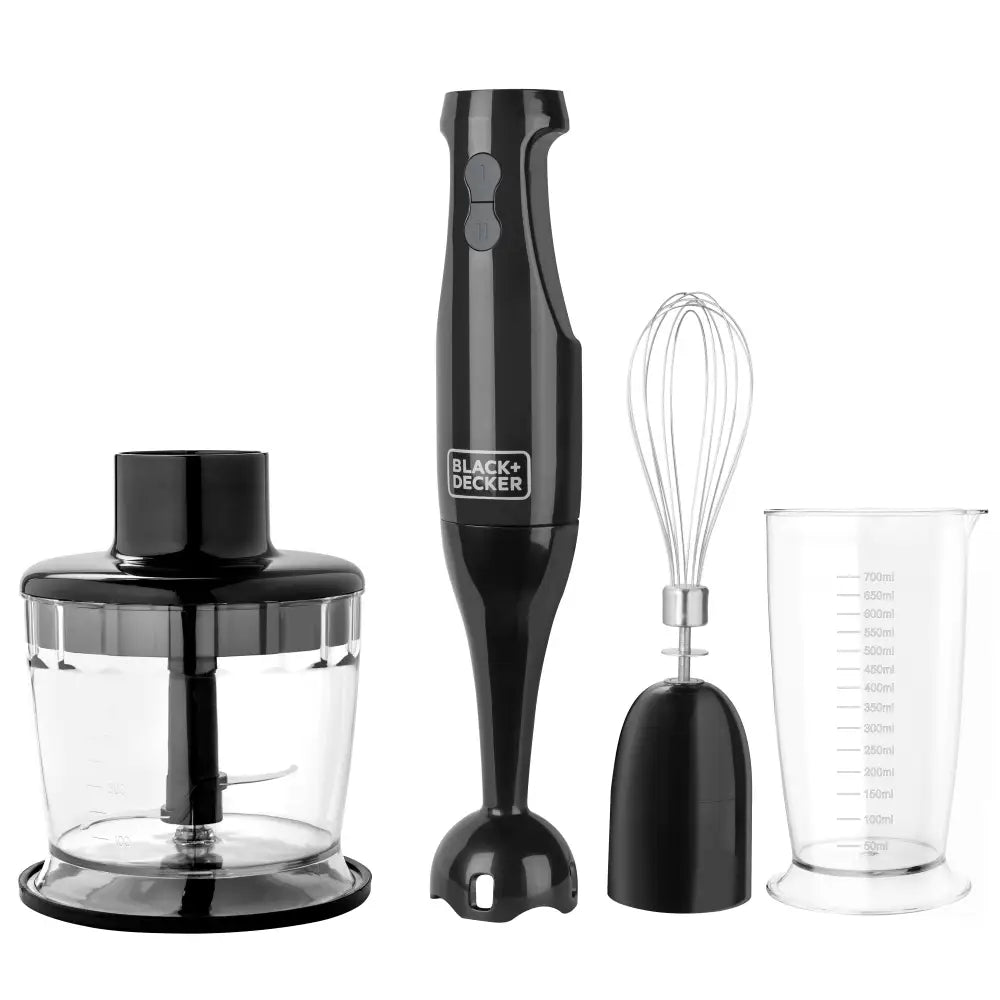 Batidora de Inmersión 3 en 1 Black + Decker Negra (HB2800B) Batidoras