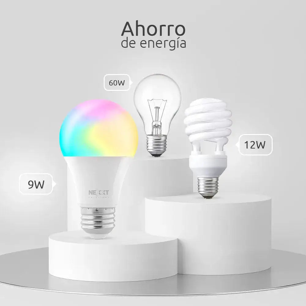 Bombillo Inteligente Wi-Fi LED Multicolor Nexxt (NHB-C110)