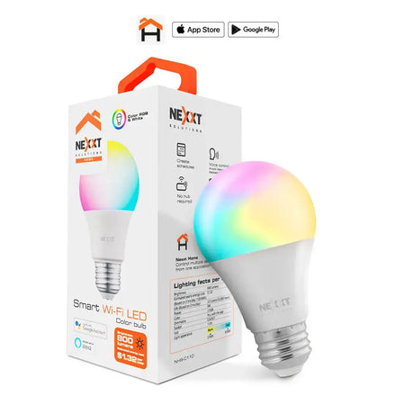 Bombillo Inteligente Wi-Fi LED Multicolor Nexxt (NHB-C110)