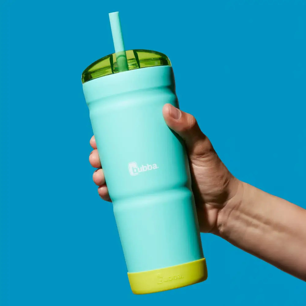 Botella Térmica Bubba Envy S Tumbler con Pajilla y Bumper 24oz / 709ml Aqua Brillante (2147319) - Vaso Térmico