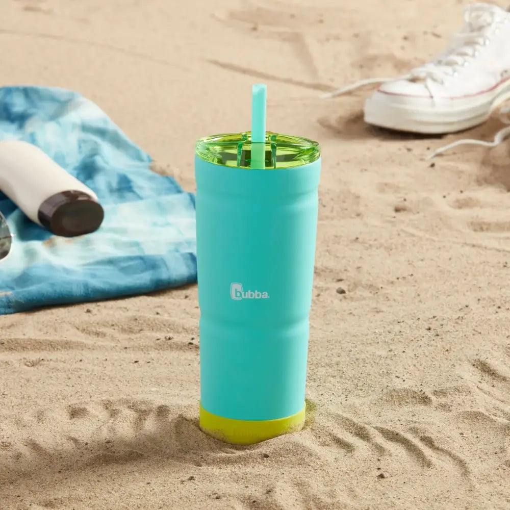 Botella Térmica Bubba Envy S Tumbler con Pajilla y Bumper 24oz / 709ml Aqua Brillante (2147319) - Vaso Térmico