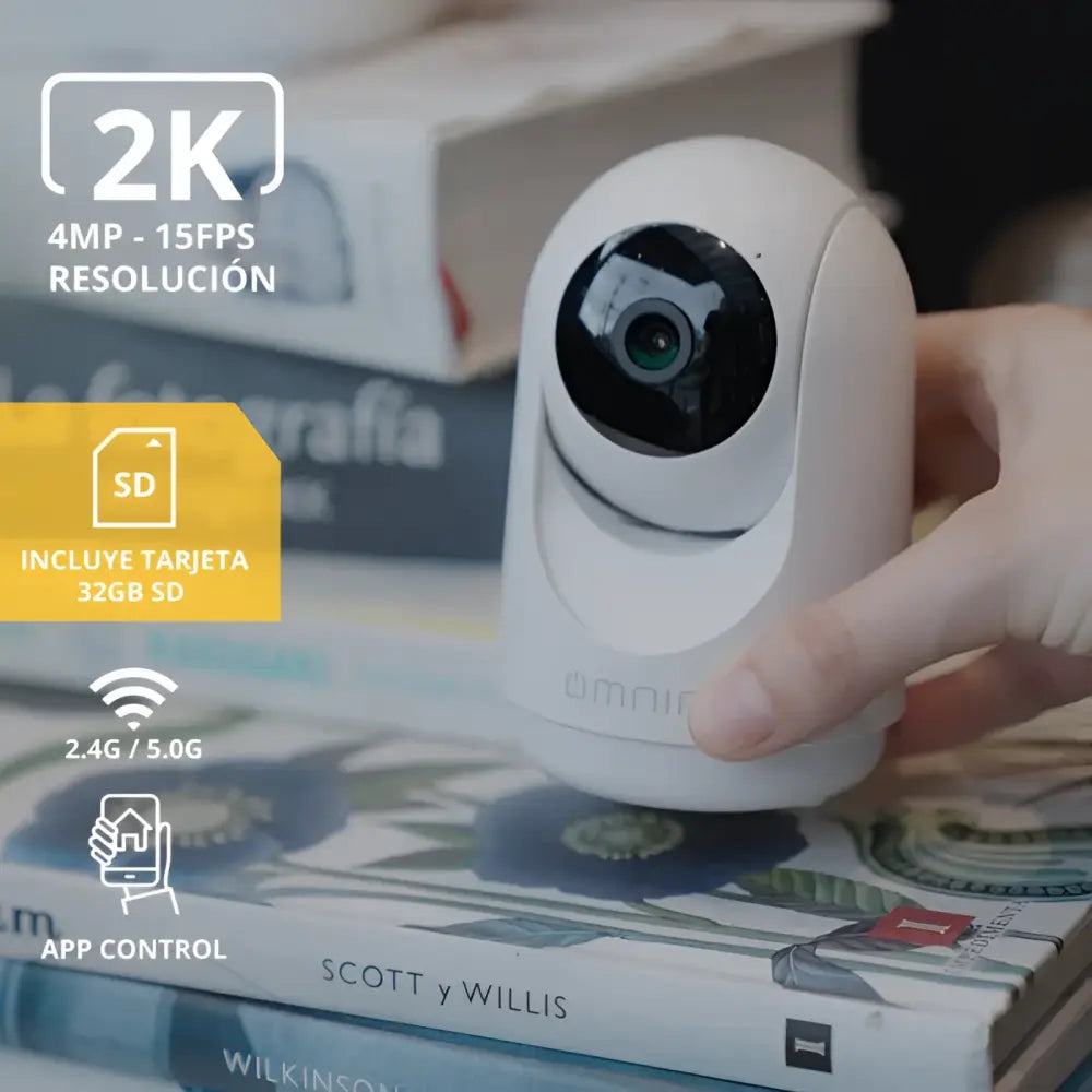 Cámara de Seguridad Wi-Fi para Interiores Omnia 2K (OIPC286)