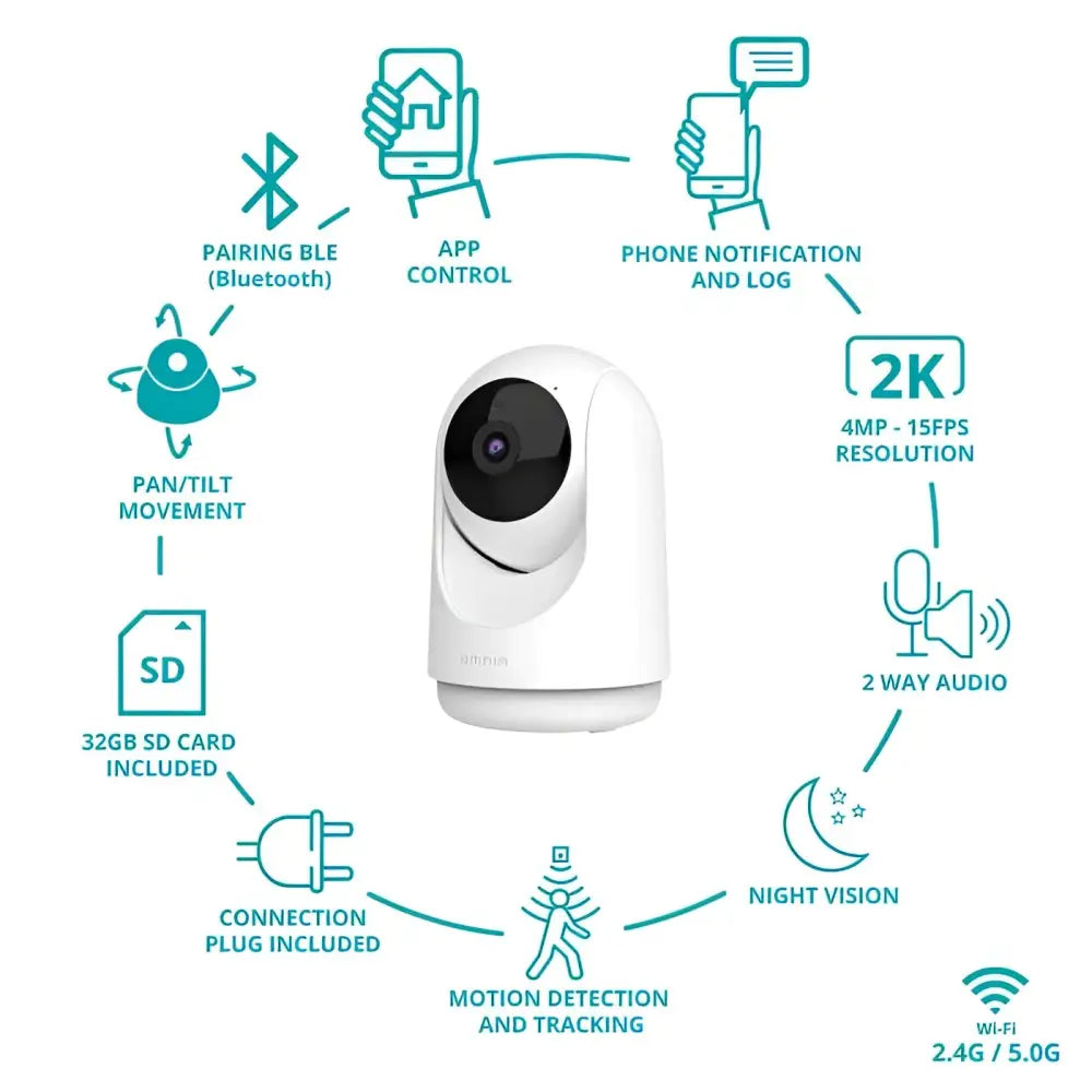 Cámara de Seguridad Wi-Fi para Interiores Omnia 2K (OIPC286)