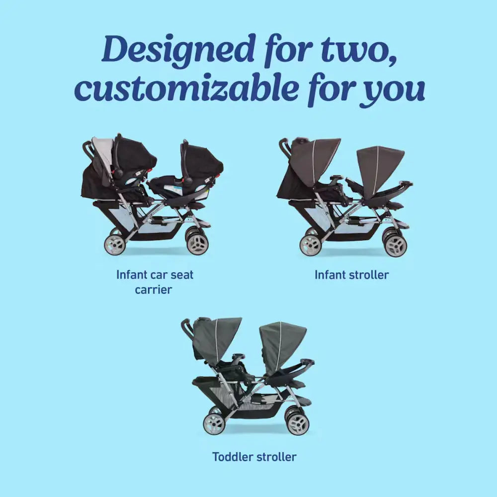 Coche Doble DuoGlider Glacier Graco (1980461) - Coches