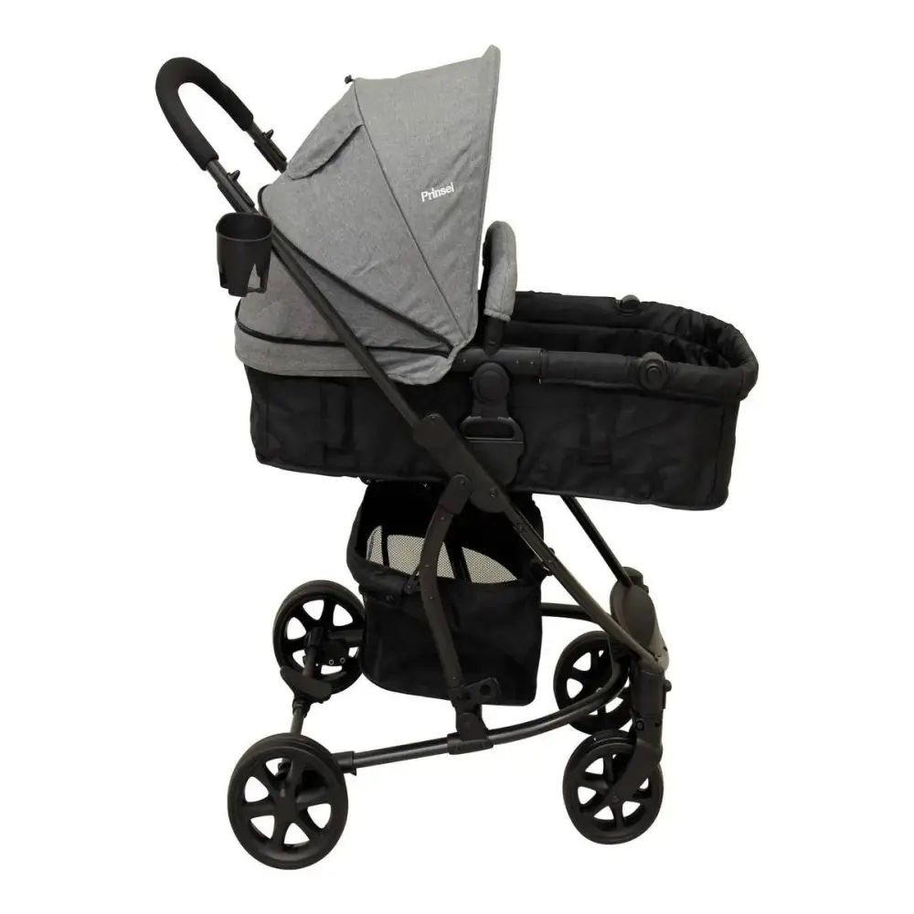Coche con Portabebé Prinsel Prima Gris (PS5046) - Coches