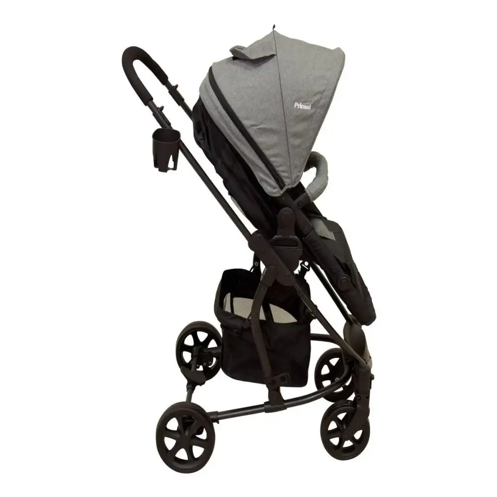 Coche con Portabebé Prinsel Prima Gris (PS5046) - Coches