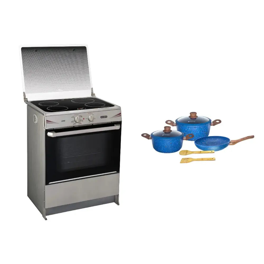 Cocina Eléctrica de Inducción 30’’ Ecoline (Elisa Acero) + Regalía Juego Ollas Monix 7 Piezas - Cocinas