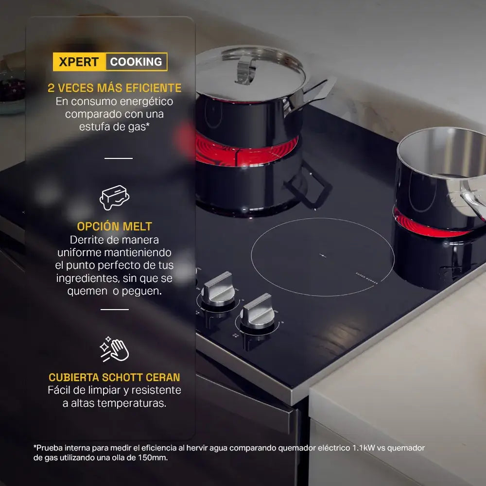 Cocina Eléctrica de Vitrocerámica 30’’ Whirlpool (LWFRE1330D) - Cocinas