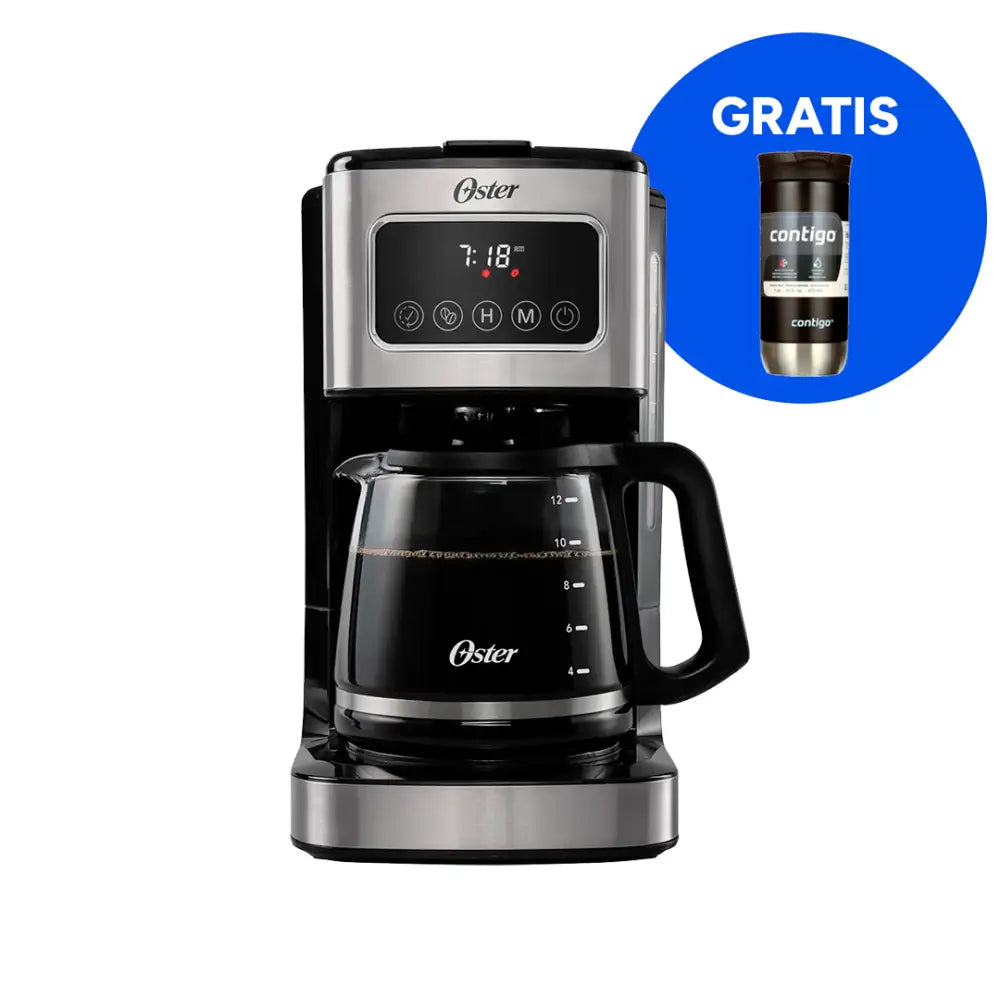 Coffee Maker Programable 12 Tazas Oster (BVSTDC4403) + Gratis Vaso Térmico Contigo - Makers