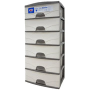 Cómoda 6 Gavetas Raymi Beige con Taupe Reyplast (CMX070700) - Gaveteros