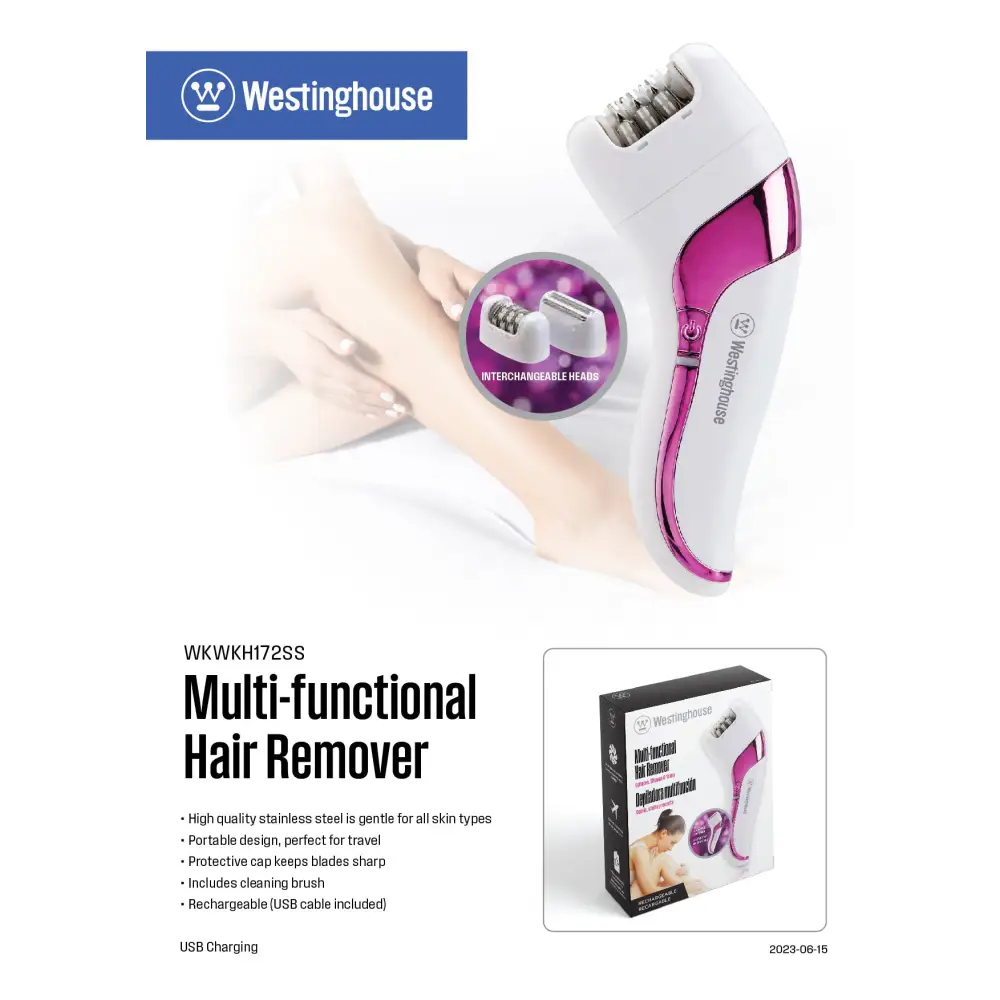 Depiladora de Vello Multifuncional Recargable Westinghouse (WH2304) - Rasuradoras