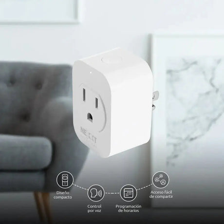 Enchufe Inteligente Wi-Fi Nexxt (AHIWPSO4U1) - Tomacorriente de Pared