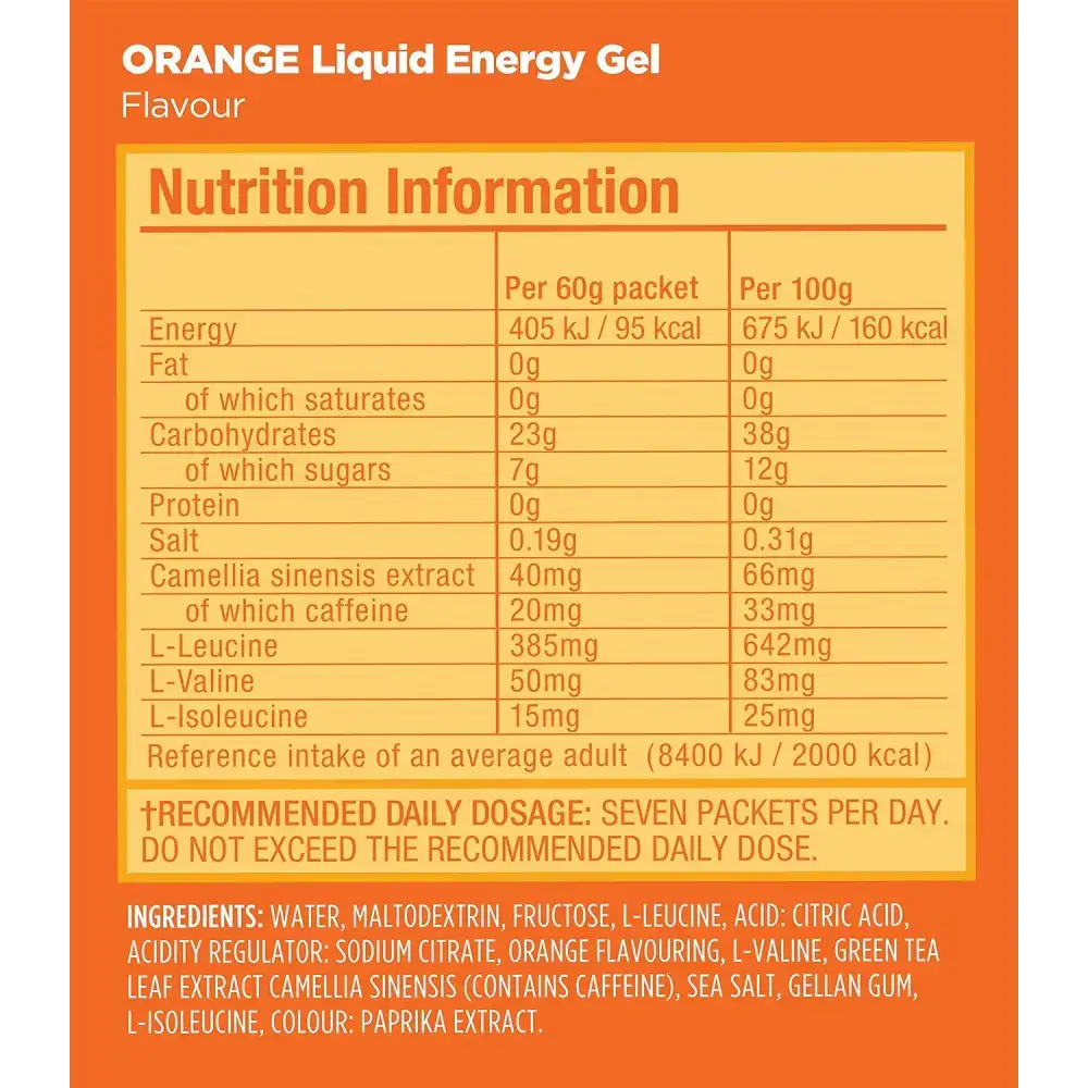 Energizante Líquido GU Energy Naranja - Energizantes Líquidos