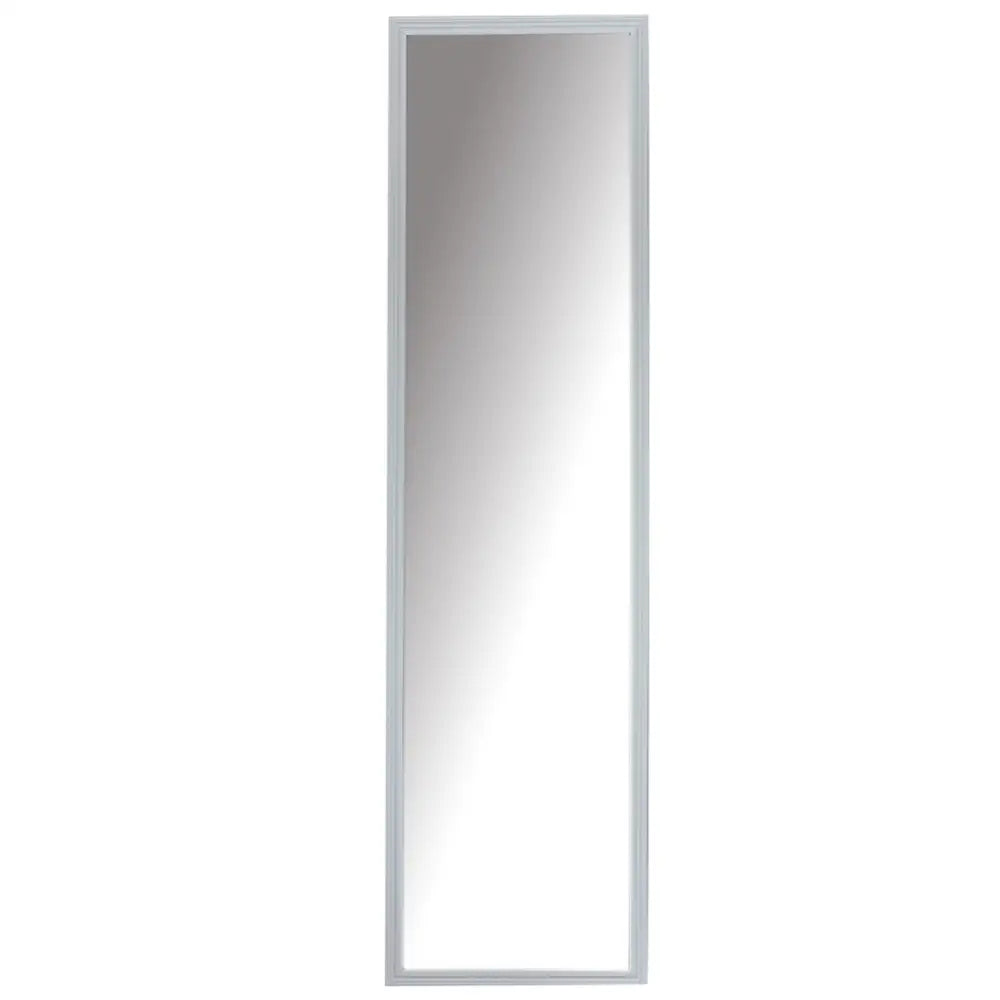 Espejo de Pared con Marco Plástico Blanco 122cm x 30.5cm Tokoa (AC 693) Espejos